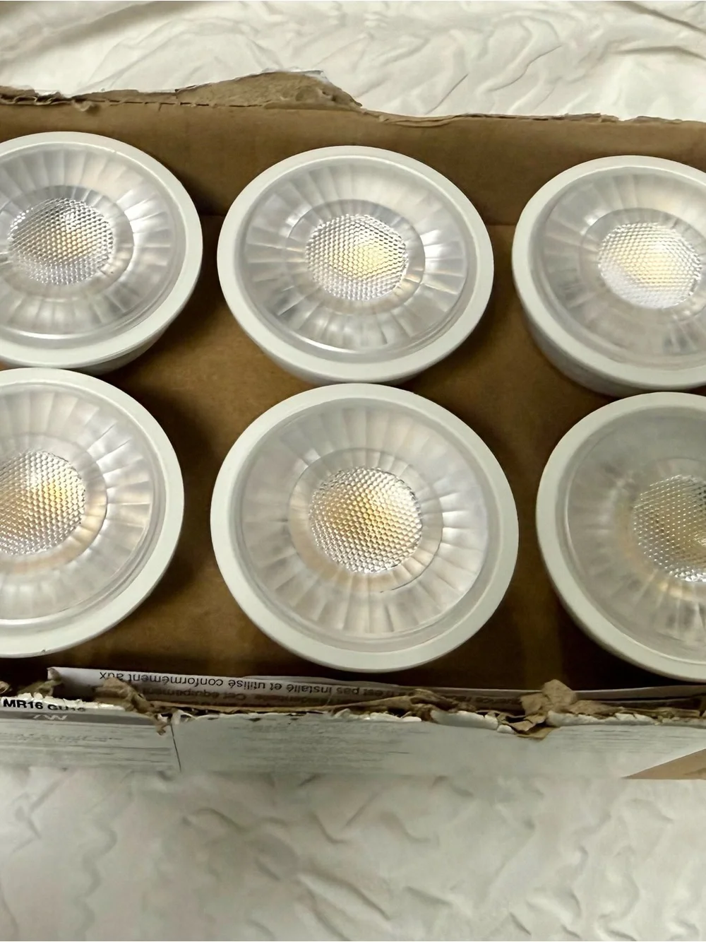 Global Value Lighting MR16 GU10 LED Spot Bulb 7W Dimmable 3000K 500lm 6pk
